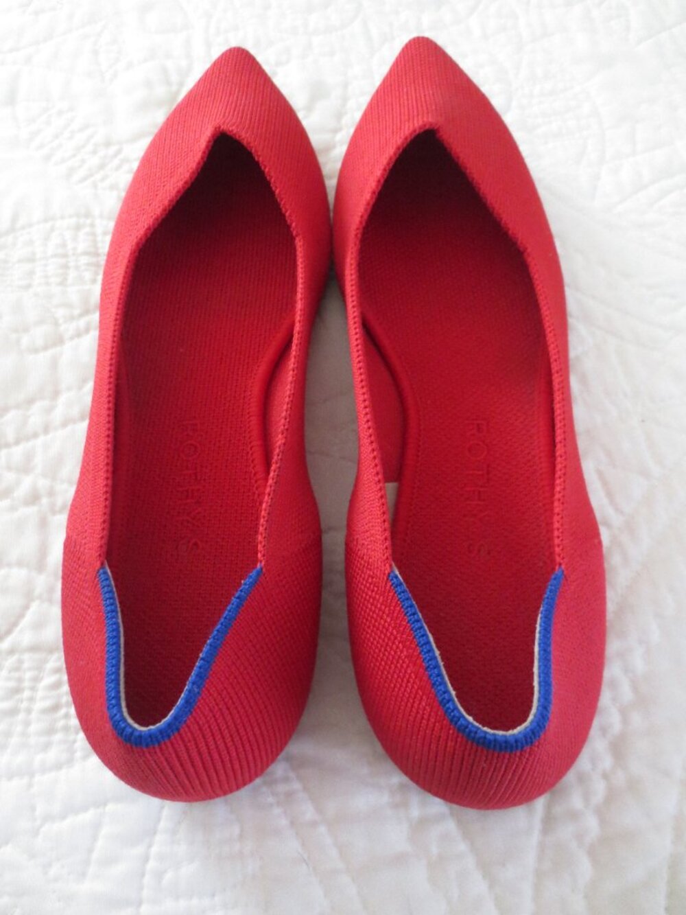 Ballet Core Red Flats - Picture 3 of 10